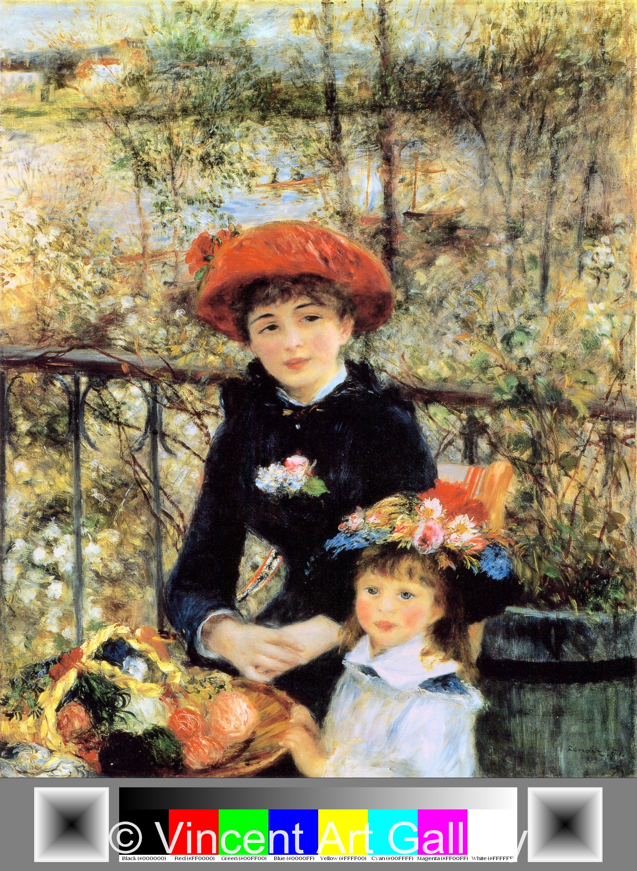 A340, RENOIR, On the Terrace, detailed scan